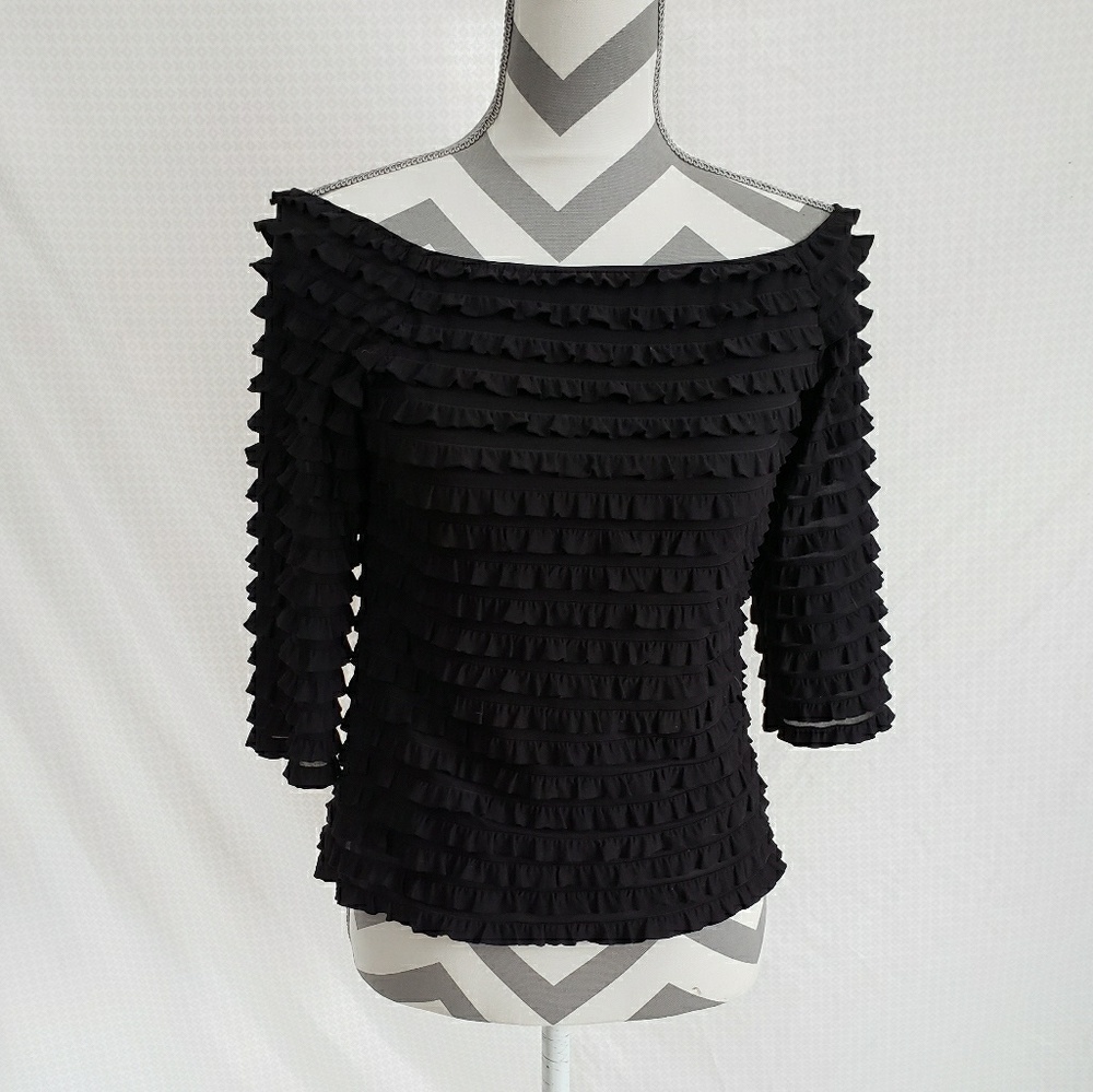 Frank Lyman ruffled top